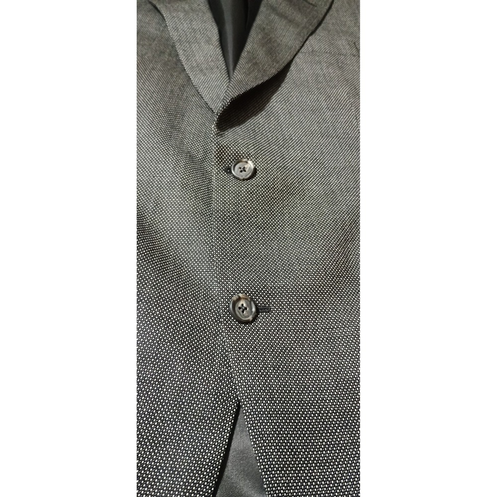 HART SCHAFFNER MARX Men's 39 Gray 100% Wool Tweed Suit Jacket Sport Coat Blazer - Picture 4 of 8